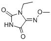 1-ETHYLIMIDAZOLIDINE-2,4,5-TRIONE 5-(O-METHYLOXIME) CAS#: 71342-67-1