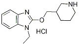 1-Ethyl-2-(piperidin-3-ylMethoxy)-1H-benzoiMidazole hydrochloride, 98+% C15H22ClN3O, 分子量 295.81 CAS#: 1185318-85-7