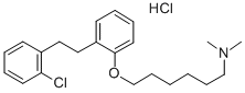1-Hexanamine, 6-(2-(2-(2-chlorophenyl)ethyl)phenoxy)-N,N-dimethyl-, hy drochloride CAS#: 72279-32-4