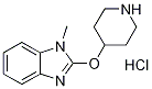 1-Methyl-2-(piperidin-4-yloxy)-1H-benzoiMidazole hydrochloride, 98+% C13H18ClN3O, 分子量 267.76 CAS#: 1185311-04-9