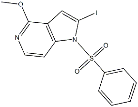 1-(Phenylsulfonyl)-2-iodo-4-Methoxy-5-azaindole CAS#: 1227269-13-7