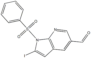 1-(Phenylsulfonyl)-2-iodo-7-azaindole-5-carbaldehyde CAS#: 1227270-23-6