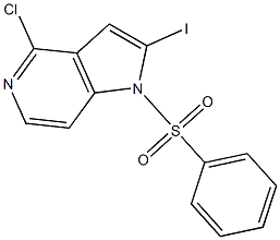 1-(Phenylsulfonyl)-4-chloro-2-iodo-5-azaindole CAS#: 1227270-34-9