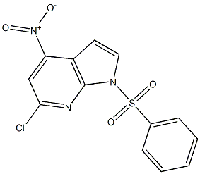 1-(Phenylsulfonyl)-4-nitro-6-chloro-7-azaindole CAS#: 1227266-88-7