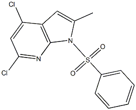 1-(Phenylsulfonyl)-4,6-dichloro-2-Methyl-7-azaindole CAS#: 1227268-69-0