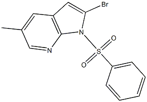 1-(Phenylsulphonyl)-2-broMo-5-Methyl-7-azaindole CAS#: 1227268-83-8