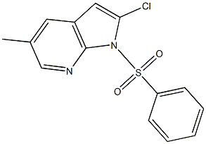 1-(Phenylsulphonyl)-2-chloro-5-Methyl-7-azaindole CAS#: 1227267-19-7