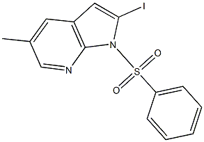 1-(Phenylsulphonyl)-2-iodo-5-Methyl-7-azaindole CAS#: 1227268-56-5