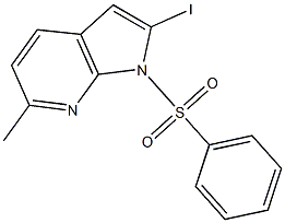 1-(Phenylsulphonyl)-2-iodo-6-Methyl-7-azaindole CAS#: 1227269-06-8