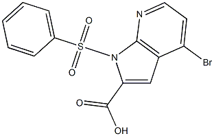 1-(Phenylsulphonyl)-4-broMo-7-azaindole-2-carboxylic acid CAS#: 1227268-63-4