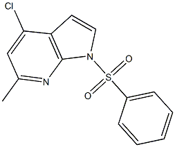 1-(Phenylsulphonyl)-4-chloro-6-Methyl-7-azaindole CAS#: 1227269-27-3