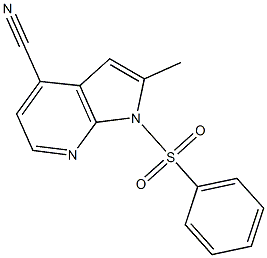 1-(Phenylsulphonyl)-4-cyano-2-Methyl-7-azaindole CAS#: 1227268-51-0