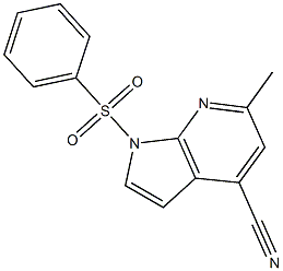 1-(Phenylsulphonyl)-4-cyano-6-Methyl-7-azaindole CAS#: 1227270-24-7