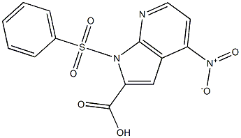 1-(Phenylsulphonyl)-4-nitro-7-azaindole-2-carboxylic acid CAS#: 1227266-87-6