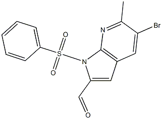 1-(Phenylsulphonyl)-5-broMo-6-Methyl-7-azaindole-2-carbaldehyde CAS#: 1227269-08-0
