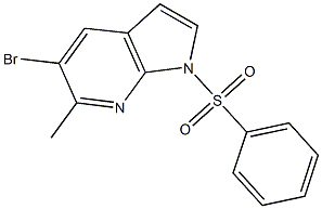 1-(Phenylsulphonyl)-5-broMo-6-Methyl-7-azaindole CAS#: 1227270-75-8
