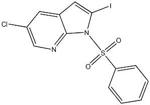 1-(Phenylsulphonyl)-5-chloro-2-iodo-7-azaindole CAS#: 1227268-73-6