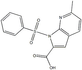 1-(Phenylsulphonyl)-6-Methyl-7-azaindole-2-carboxylic acid CAS#: 1227270-51-0