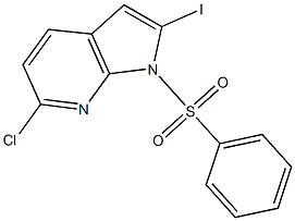1-(Phenylsulphonyl)-6-chloro-2-iodo-7-azaindole CAS#: 1227267-22-2