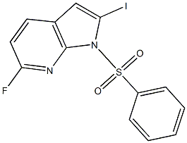 1-(Phenylsulphonyl)-6-fluoro-2-iodo-7-azaindole CAS#: 1227270-19-0