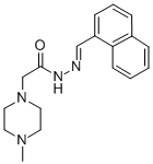 1-Piperazineacetic acid, 4-methyl-, 2-(1-naphthylmethylene)hydrazide CAS#: 72606-48-5