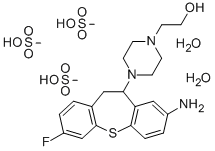 1-Piperazineethanol, 4-(8-amino-10,11-dihydro-3-fluorodibenzo(b,f)thie pin-10-yl)-, trimethanesulfonate, dihydrate CAS#: 70932-17-1