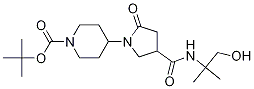 1-Piperidinecarboxylic acid, 4-[4-[[(2-hydroxy-1,1-diMethylethyl)aMino]carbonyl]-2-oxo-1-pyrrolidinyl]-, 1,1-diMethylethyl ester CAS#: 1221278-48-3
