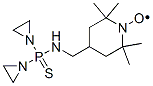 1-Piperidinyloxy, 4-(((bis(1-aziridinyl)phosphinothioyl)amino)methyl)- 2,2,6,6-tetramethyl- CAS#: 70616-92-1