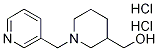 (1-Pyridin-3-ylMethyl-piperidin-3-yl)-Methanol dihydrochloride, 98+% C12H20Cl2N2O, 分子量 279.21 CAS#: 1185307-98-5