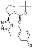 1-Pyrrolidinecarboxylic acid, 2-[4-[(4-chlorophenyl)Methyl]-5-Methyl-4H-1,2,4-triazol-3-yl]-, 1,1-diMethylethyl ester, (2R)- CAS#: 1140495-89-1