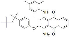 1-amino-2-[4-(1,1,3,3-tetramethylbutyl)phenoxy]-4-[(2,4,6-trimethylphenyl)amino]anthraquinone CAS#: 71701-33-2