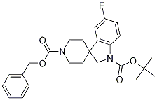 1'-benzyl 1-tert-butyl 5-fluorospiro[indoline-3,4'-piperidine]-1,1'-dicarboxylate CAS#: 1201649-36-6