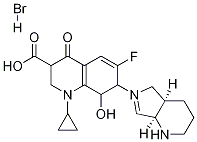 1-cyclopropyl-6-fluoro-8-hydroxy-4-oxo-7-((4aR,7aR)-tetrahydro-1H-pyrrolo[3,4-b]pyridin-6(2H,7H,7aH)-yl)-1,4-dihydroquinoline-3-carboxylic acid hydrobroMide CAS#: 1292904-74-5