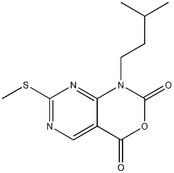 1-isopentyl-7-(methylthio)-1H-pyrimido[4,5-d][1,3]oxazine-2,4-dione CAS#: 1186049-75-1
