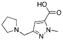1-methyl-3-(pyrrolidin-1-ylmethyl)-1H-pyrazole-5-carboxylic acid CAS#: 1223748-46-6