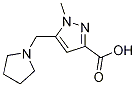 1-methyl-5-(pyrrolidin-1-ylmethyl)-1H-pyrazole-3-carboxylic acid CAS#: 1223748-34-2