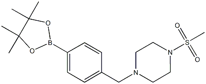 1-(methylsulfonyl)-4-[[4-(4,4,5,5-tetramethyl-1,3,2-dioxaborolan-2-yl)phenyl]methyl]Piperazine CAS#: 1206641-59-9