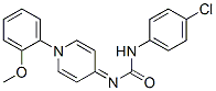 1-(o-Methoxyphenyl)-4-[(p-chlorophenylcarbamoyl)imino]-1,4-dihydropyridine CAS#: 71205-58-8