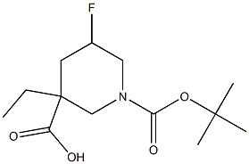 1-tert-butyl 3-ethyl 5-fluoropiperidine-1,3-dicarboxylate CAS#: 1241725-68-7