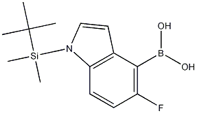 [1-(tert-butyl-dimethyl-silanyl)-5-fluoro-1H-indol-4-yl]boronic acid CAS#: 1093066-72-8