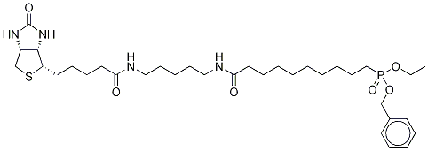 10-Benzyloxyethoxyphosphinyl-N-biotinamidopentyldecanamide CAS#: 1246814-51-6