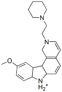 10-methoxy-2-(2-(1-piperidinyl)ethyl)-7H-pyrido(4,3-c)carbazolium CAS#: 72256-31-6