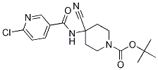 4-[(6-chloro-pyridine-3-carbonyl)-amino]-4-cyano-piperidine-1-carboxylic acid tert-butyl ester CAS#: 1084926-76-0