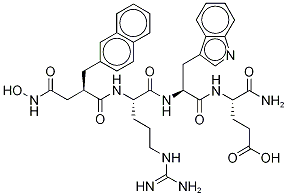 N2-[(2R)-4-(HydroxyaMino)-2-(2-naphthalenylMethyl)-1,4-dioxobutyl]-L-arginyl-L-tryptophyl-L-α-glutaMine CAS#: 1093740-12-5