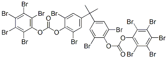 1,1'-(1-Methylethylidene)bis(2,6-dibromo-4,1-phenylene)bis[(oxycarbonyl)oxy]bis(2,3,4,5,6-pentabromobenzene) CAS#: 71216-03-0