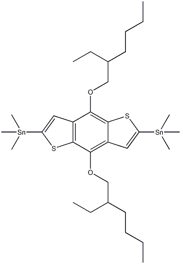 1,1'-[4,8-Bis[(2-ethylhexyl)oxy]benzo[1,2-b:4,5-b']dithiophene-2,6-diyl]bis[1,1,1-trimethylstannane] CAS#: 1160823-78-8