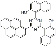 1,1'-[6-(Pyren-1-yl)-1,3,5-triazine-2,4-diyl]bis(2-naphthalenol) CAS#: 71832-82-1