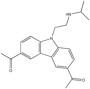 1,1'-(9-(2-(isopropylamino)ethyl)-9H-carbazole-3,6-diyl)bis(ethan-1-one) CAS#: 1197996-80-7