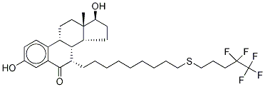 (7α,17β)-3,17-Dihydroxy-7-[9-[(4,4,5,5,5-pentafluoropentyl)thio]nonyl]-estra-1,3,5(10)-trien-6-one CAS#: 1107606-70-1