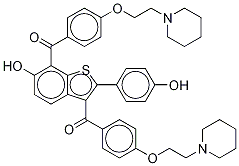 7-[4-(2-Piperidinyl)ethoxy]benzoyl Raloxifene (Raloxifene Impurity) CAS#: 1159977-58-8